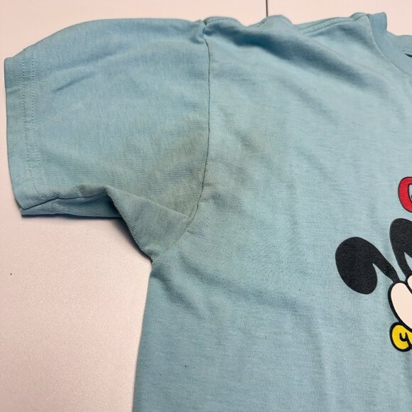 Vintage Garfield Cartoon T Shirt Adult Large 21x24.5 Blue Gimme Coffee - Picture 5 of 14